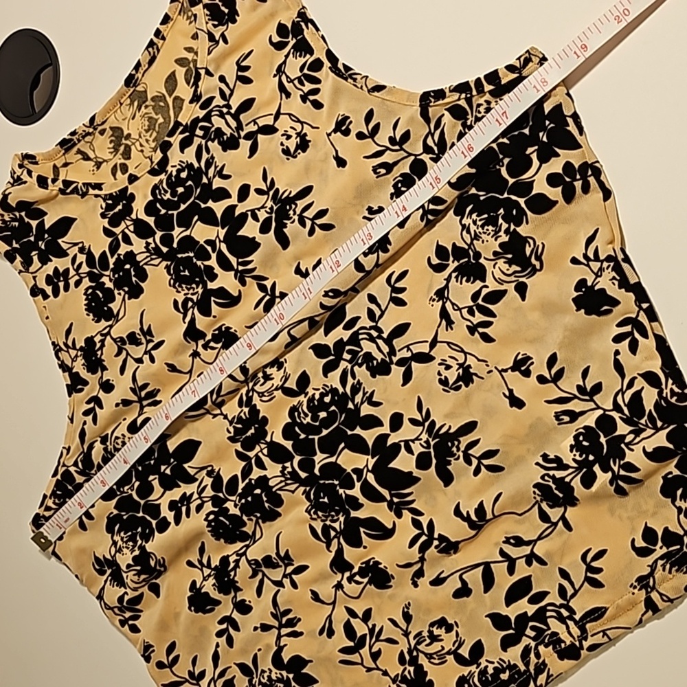Floral Nude Illusion Top XL - Picture 7 of 8